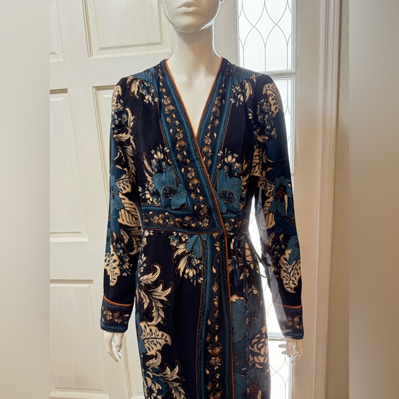 FARM Rio Blossom Tapestry Black Midi Dress Women Size S(MSRP$260 - Picture 6 of 16